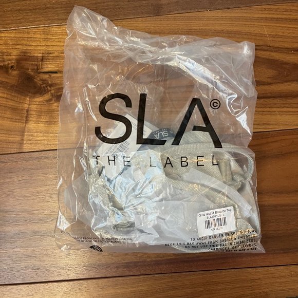 GOLD ASTRID BRALETTE TOP - Picture 5 of 6